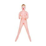 Кукла надувная Dolls-X by TOYFA Hannah, блондинка, с тремя отверстиями, кибер вставка: вагина