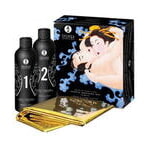Массажный гель 2 в 1 Shunga, для скользкого секса, экзотические фрукты