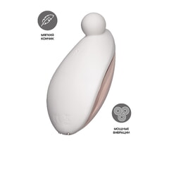 Вибростимулятор клитора Satisfyer Spot On 2, белый, 9 см