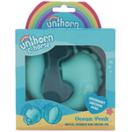 Вибромассажер Unihorn - C Horse - Ocean Peak со стимуляцией язычком, голубой