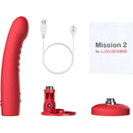 Вибратор LOVENSE Mission 2 с креплением, красный