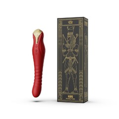 Вибростимулятор с поступательными движениями KING, красный